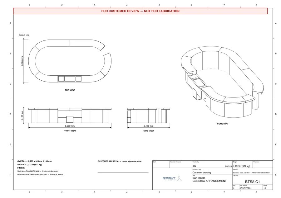 Live drawing: General arrangement