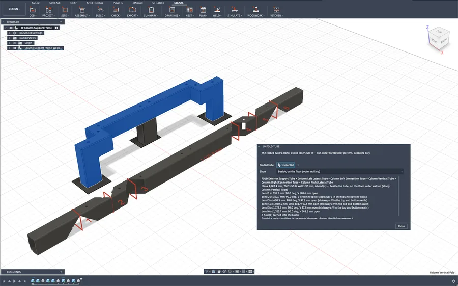 Unfold Tube in Fusion